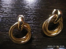 Nuevo México Clip en pendientes No perforado para mujeres Vintage de oro de la Declaración redondos de geometría auriculares joya Clip brinco femenino fiesta regalo