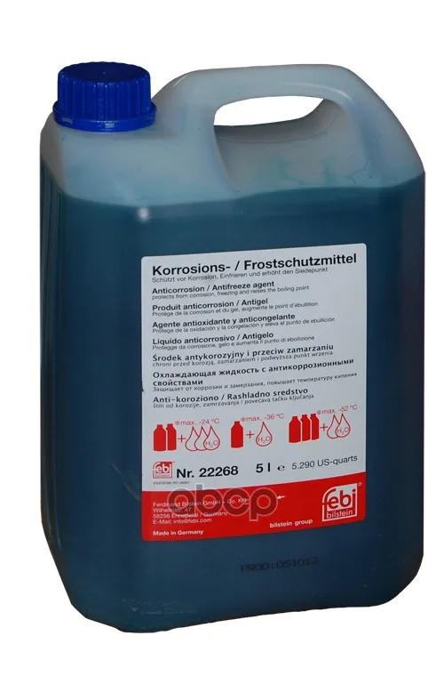 Антифриз G11 Febi Концентрат 5л Febi 22268 Febi арт. 22268