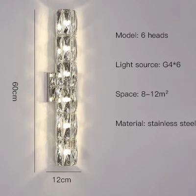 black wall lights Modern Art Crystal Design LED Wall Lamp For Living Room BedRoom Bedside Corridor Hotel Villa TV Wall Decorative Chrome G9 Light led wall lights indoor Wall Lamps