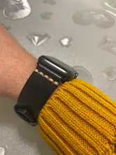 Correa de cuero de vaca hecha a mano para Apple Watch, repuesto para pulsera de 44mm, 40mm, 42mm y 38mm, Series SE 6, 5, 4, 3, 2, iWatch Watch