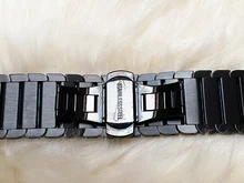 Correa de lujo para Apple watch, banda de 44mm y 40mm para iWatch de 38mm y 42mm, pulsera de reloj de acero inoxidable para Apple watch 5 6 se 3 4