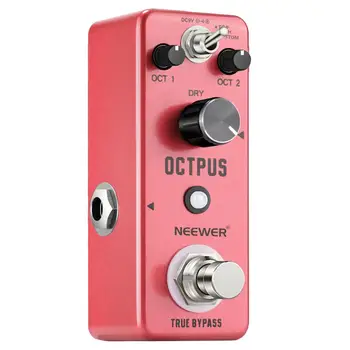 

Neewer Digital Octave Guitar Effect Pedal Advanced Effects True Bypass 3 Modes Top/Both/Bottom+2 Working Mode:Normal/Fixed Mode