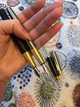 Pluma estilográfica de Metal de alta calidad, suministros de papelería para oficina y escuela, escritura, negocios, firmar, caligrafía, 1 unidad, 03923