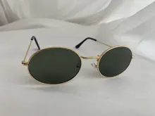 Gafas de sol ovaladas Retro para mujer, lentes de sol femeninos de lujo, pequeñas, negras, rojas y amarillas, UV400