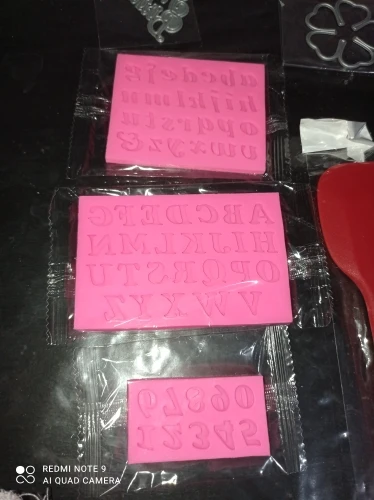 Letters Numbers Silicone Mold photo review