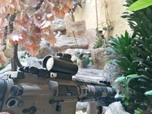 Mira telescópica para Rifle de caza táctica, visor óptico de 11mm y 20mm, punto rojo 1X40RD