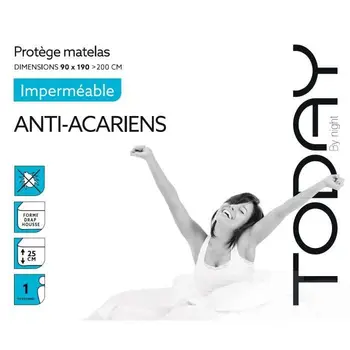 

TODAY Protects Mattress/Waterproof Ales Anti-Mite 90x190 / 200cm - 100% Cotton