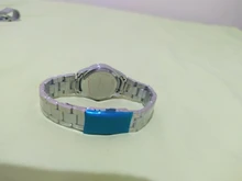 CHRONOS-Reloj de acero inoxidable con diamantes de imitación para mujer, pulsera de plata, cuarzo, resistente al agua, analógico, de negocios, esfera rosa y azul