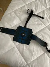 Deportes entretenimiento vibración máquina de la correa entrenador de abdominales EMS estimulador muscular Abdominal Toner Fitness entrenamiento de gimnasio en casa cinturón