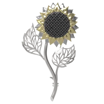 

Arina silver brooch with spinel