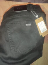 Pantalones vaqueros clásicos negros para hombre, Vaqueros ajustados elásticos de talla grande 40 42 44 46, pantalones informales de negocios de marca