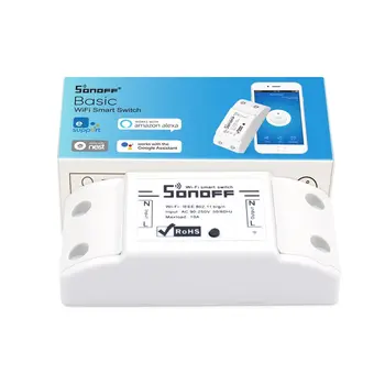 

Wireless switch via basic WiFi for domotica compatible amazon echo, google home