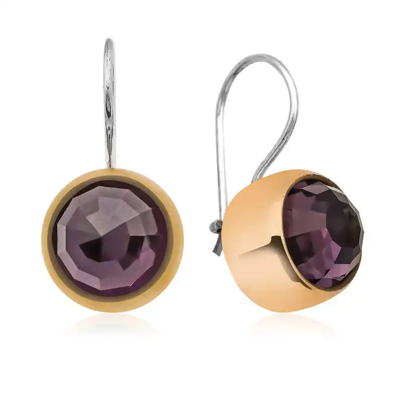 

Sterling silver Authentic Amethyst Earrings