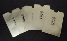 5 uds. De fundas de aluminio con bloqueo para lector de tarjetas bancarias, tarjetero para tarjetas bancarias, protección para tarjetas bancarias, soporte NFC de Metal para tarjetas de crédito