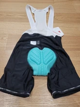 Santic-pantalones cortos con pechera para hombre, para Ciclismo de montaña, acolchados, para verano, talla asiática