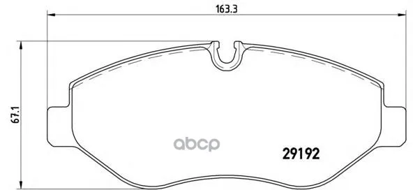 Колодки Тормозные Mercedes Sprinter 95/Vito 03/Volkswagen Crafter 06 Передние Brembo P50085 Brembo арт. P50085