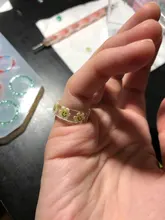 8 Uds molde de silicona de anillo de tamaños surtidos para joyería de resina molde de fundición de resina tamaño de EE. UU. 5-12