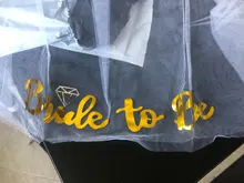 Velo de novia para decoración de boda, banda de satén para novia, para despedida de soltera, suministros de decoración para fiesta