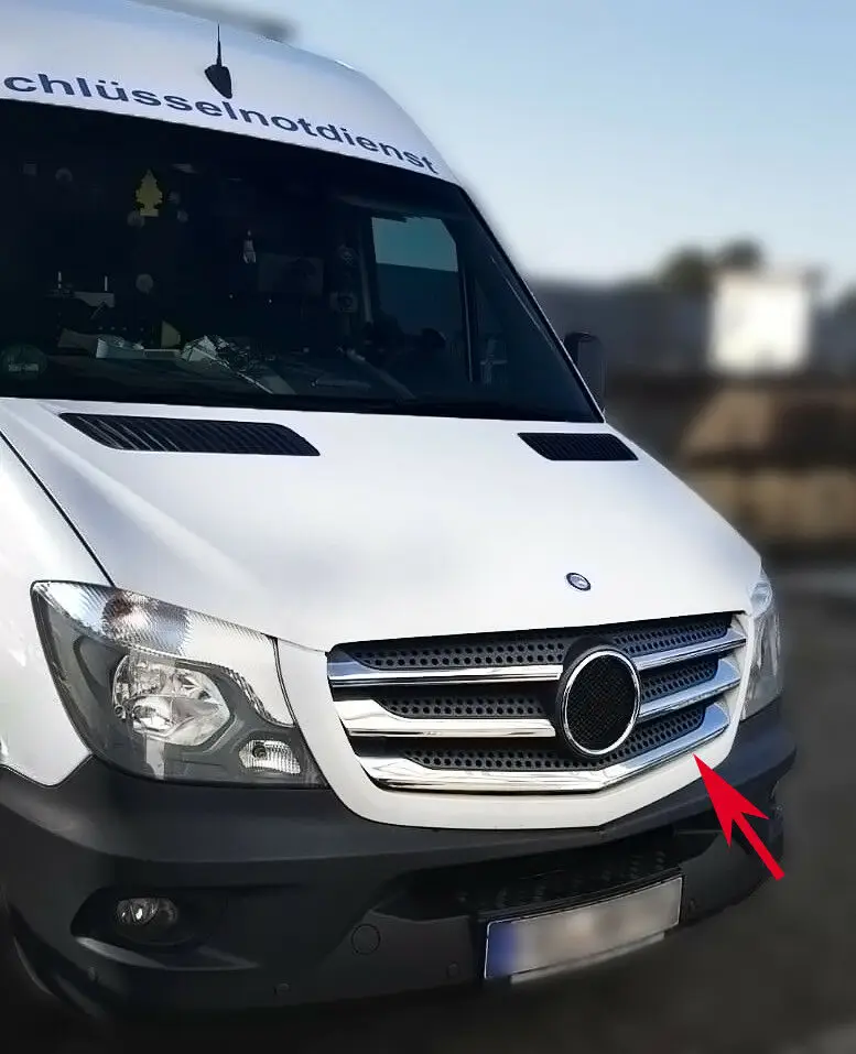 Grill Strips Chrome For Mercedes Sprinter W906 Facelift Since 2014