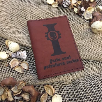 

Портмоне, обложка для документов, натуральная кожа, Warhammer 40,000