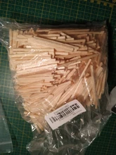 Lote de 1000 unidades de palitos de fósforo de madera para niños, cerillas coloridas para juego, juguetes artesanales de inteligencia, novedad