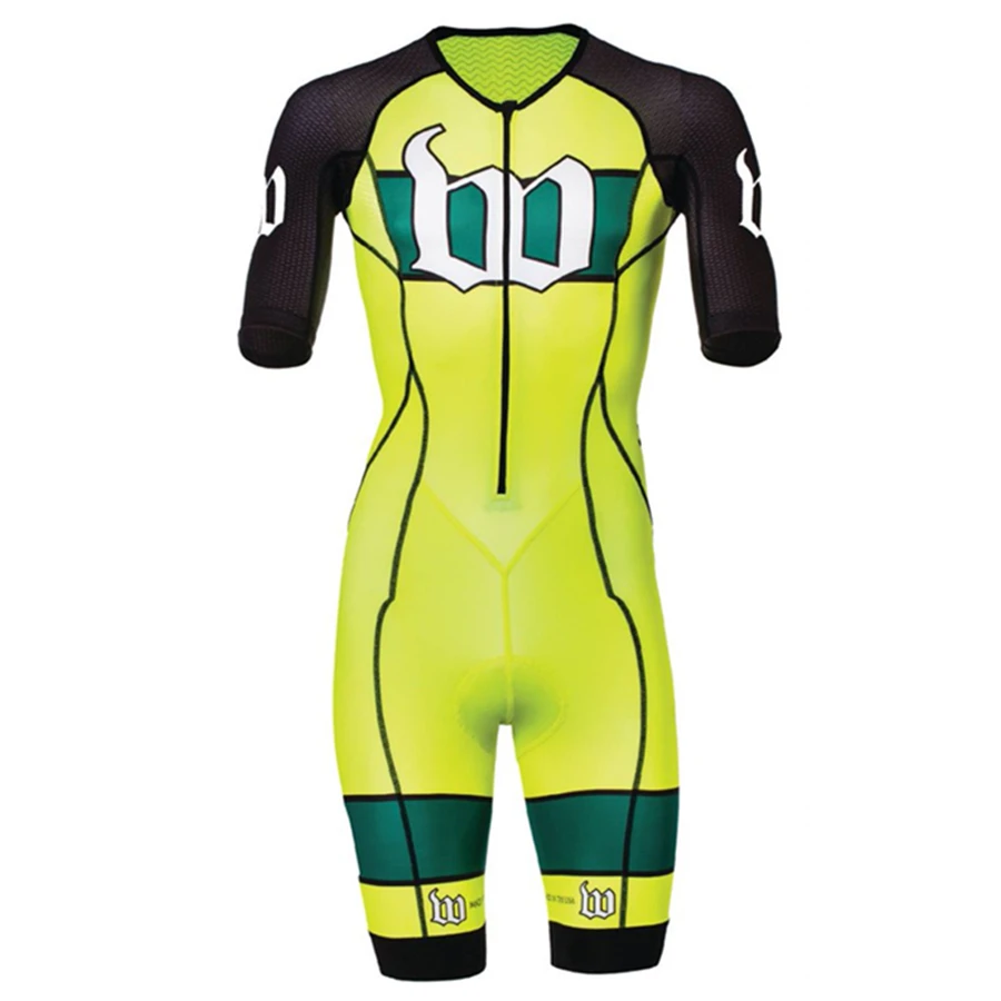 Wattieink открытый Трикотажный костюм для триатлона skinsuit Велоспорт мужской Велосипедный Спорт ciclismo Боди Набор всплеск Одежда MTB кожи костюм - Цвет: Хаки