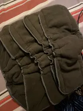 Simfamily-inserto de carbón de bambú reutilizable, 5 uds., pañal de tela para bebé, insertos de pañal, cambiantes, 4 capas, cada inserción, venta al por mayor