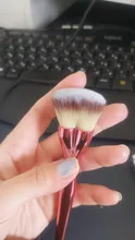 Mini Love-brocha de maquillaje en forma de corazón rosa, crema líquida suave en polvo, base, aerógrafo, cosmética, herramienta de belleza