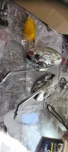 Espejos retrovisores universales para motocicleta, cristal cromado ovalado, 10MM, lateral de motocicleta, para Yamaha xt 600 virago 125 535 1100 vmax 1200