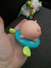 Cerdo de juguete de dibujos animados para bebé, juguete de agua clásico para bebé, Tortuga de natación infantil, cadena enrollada, relojería, juguete de playa para niños, 1 ud.