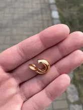 Pendientes de aro con Clip en forma de C para mujer, aretes minimalistas dorados Vintage, bonitos, sin perforaciones, regalo de joyería 2020