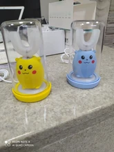XaoMi-cepillo de dientes eléctrico inteligente de silicona para chicos, ultrasónico, automático, con patrón de dibujos animados, 360 grados