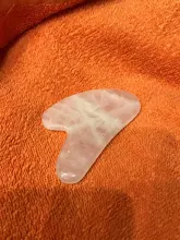 Gua sha-Tabla de piedra de Jade Natural, masajeador de cuarzo rosa, placa Guasha, rascador facial, herramientas para cara, cuello y espalda