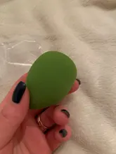 Puff cosmético en polvo para mujer, base de maquillaje esponja, belleza para maquillaje, herramientas y accesorios, forma de gota de agua, 1 ud.