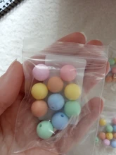 Cuentas de silicona para mordedor de bebé, cadena de chupete DIY de 12mm, cuentas de silicona sin BPA, collar de dentición para bebé, accesorios de juguete, 60 uds.