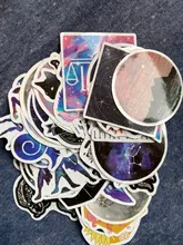 Pegatinas de constelación de dibujos animados para niños, pegatina de galaxia de sueño para monopatín impermeable, guitarra, Maleta, portátil, grafiti, juguete para niños, 50 Uds.