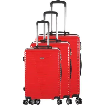 

BAG FRANCE-Set of 3 suitcases 8 multi-directional wheels ABS/POLYCARBONATE Network