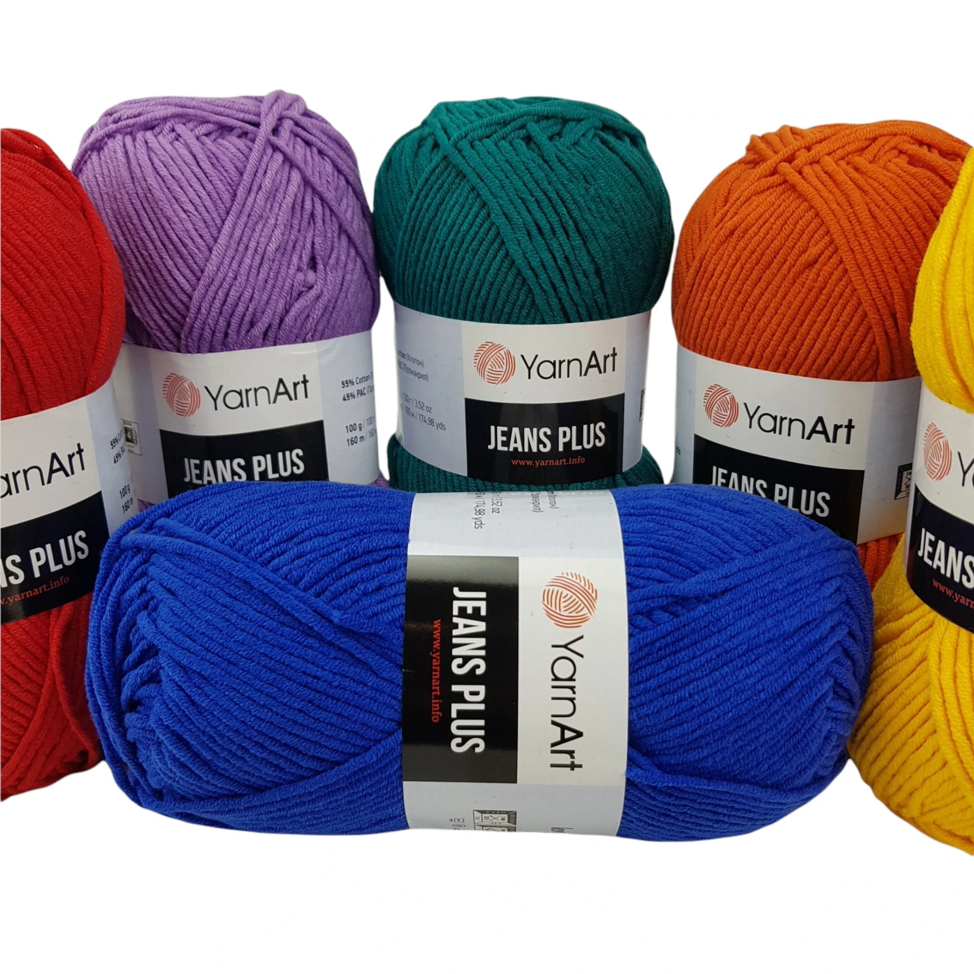 YarnartJeansPLUSYarn100gr160mt55Cotton45PolyAcrAmigurumi