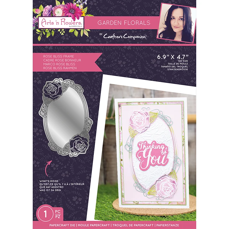 2022 Aliliarts Metal Cutting Dies Rose Bliss Frame Diy Scrapbooking