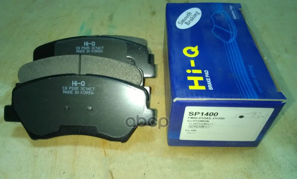 Brake pads Hyundai I30/Elantra 11/Ceed 12-Front Sangsin brake Sp1400 sangsin brake. SP1400