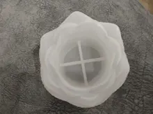 A mano hecho a mano Diy molde vela | Cemento de hormigón del molde de silicona de loto en forma de corazón de aromaterapia escayola adornos gota pegamento