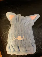 Cap Wrap-Towel Hair-Hat Bath Microfiber Quick-Dry Shower Coral Velvet Cat Strong-Absorbing