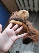 Disfraz de perro o gato Peluca de melena de León, gorro para gato, perro, ropa de Halloween y Navidad, vestido de lujo con orejas, ropa para mascotas