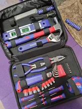 WORKPRO-Juego de Herramientas para el hogar, utensilio doméstico, juego de enchufes, destornilladores, herramientas de reparación para el hogar, herramientas manuales de bricolaje