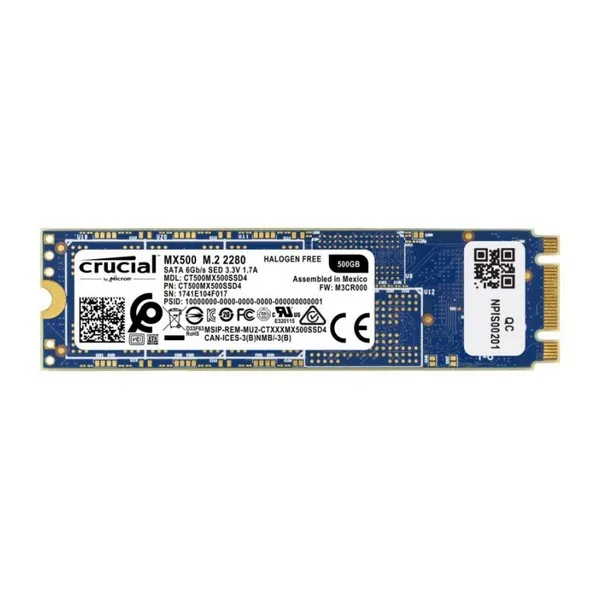  Festplatte Crucial CT500MX500SSD4 SSD 500 GB SATA III