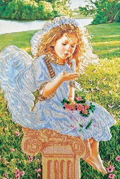 

Av-252 set for embroidery with beads 'abris art' 'Whisper Angela', 32*47 cm