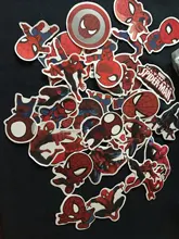 15/35 Uds Spiderman pegatinas de grafiti genial niños de dibujos animados pegatinas Scrapbooking guitarra Notobook Moto Skateboard etiqueta engomada impermeable
