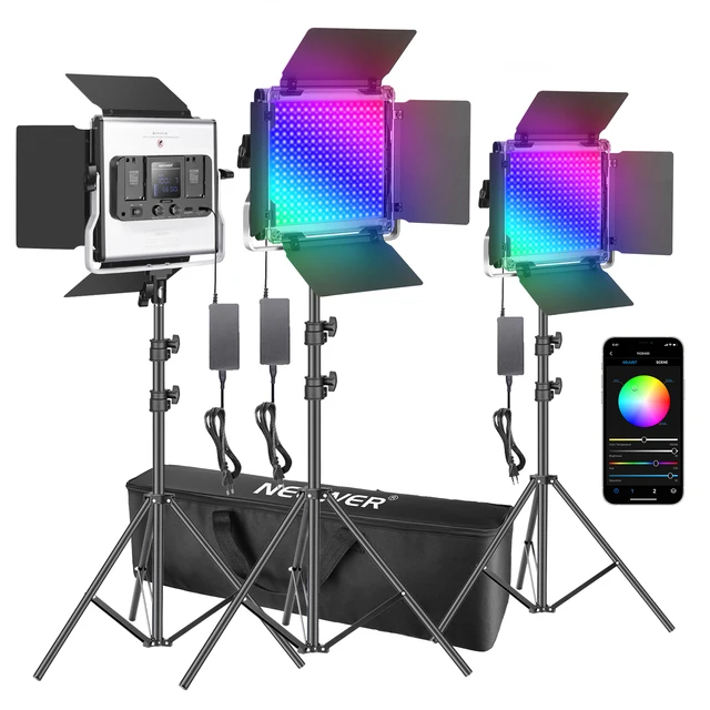 t1d6 480 led luz de vídeo regulable bi-color beleuchtungsset para fotografía cri95 t1d6 480 led luz de vídeo regulable bi-color beleuchtungsset para fotografía cri95