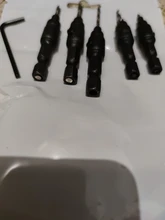 Juego de taladro avellanado, broca de carpintería, piloto con huecos para tornillos, tamaños, herramienta de mano #5 #6 #8 #10 #12, 6 uds.