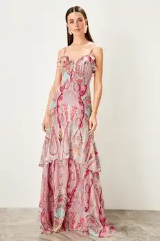 

Trendyol Flounces Evening Dress TPRSS19UT0177